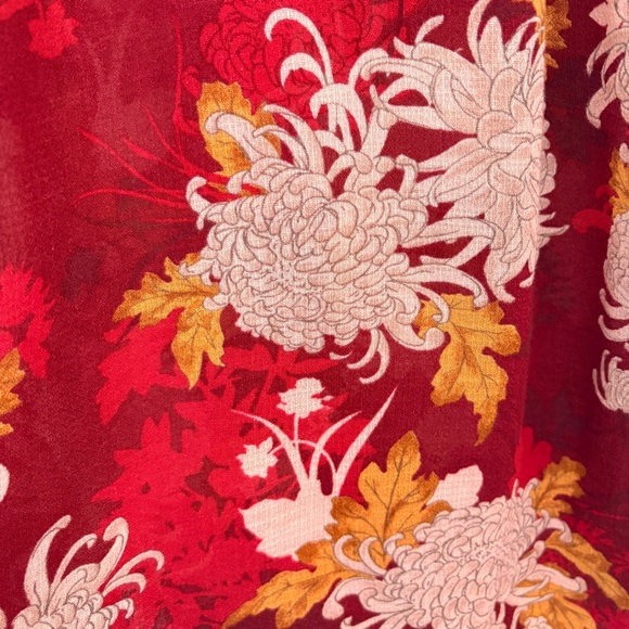 Lucky Brand Red and Pink Floral Blouse - Picture 9 of 15